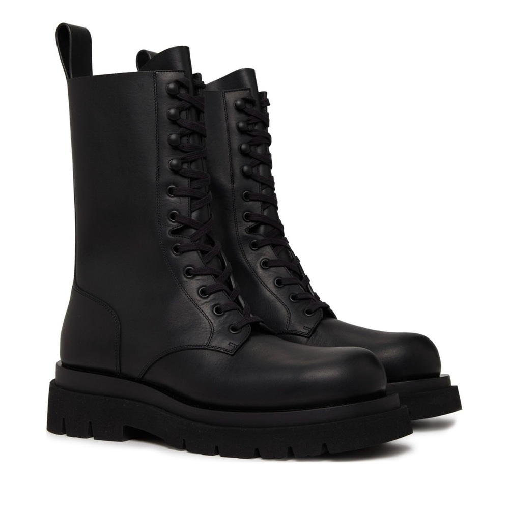 Women’s BV Black Leather Boots Vintage